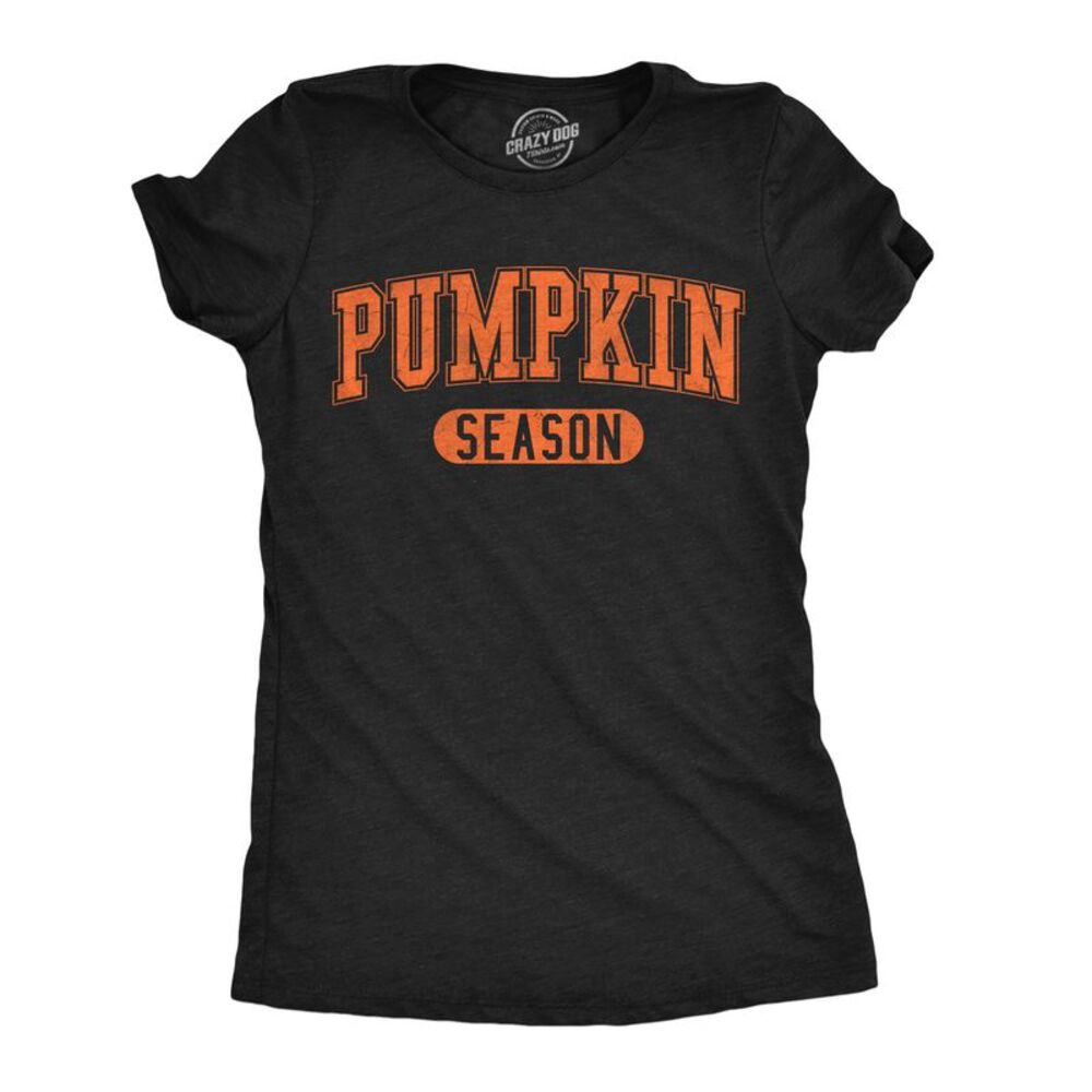 Womens Funny T Shirt Pumpkin Season Cute Halloween Tee For Ladies
